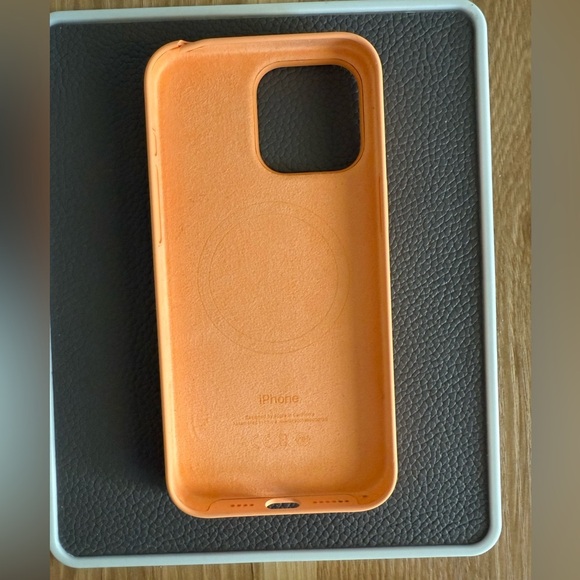Apple Silicone MagSafe iPhone 15 Pro Max Case - Orange - Picture 5 of 5